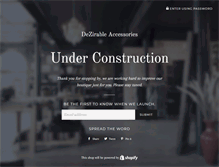 Tablet Screenshot of dezirableaccessories.com